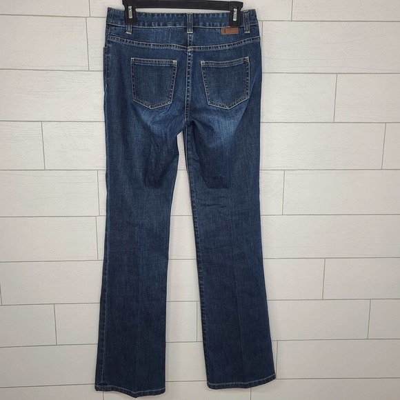 Boden Jeans Bootcut Blue 4L Long 33" Inseam Stretch Whiskering Tall #WC116 - Picture 4 of 10